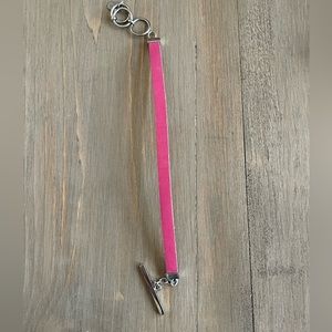 Lori Bonn Tickled Pink Leather Charm Bracelet